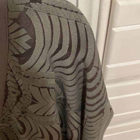 Jen’s Pirate Booty gray lace dress/ coverup - Picture 2 of 11